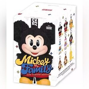 POP MART x Mickey Family Cute Together Keychain Series Keychain Plush - Goofy
